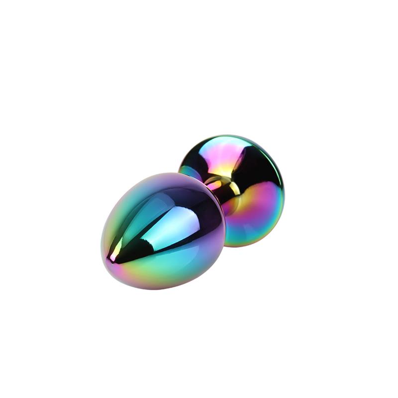 Rainbow Gem Plug Anal multicolor con Joya Talla S