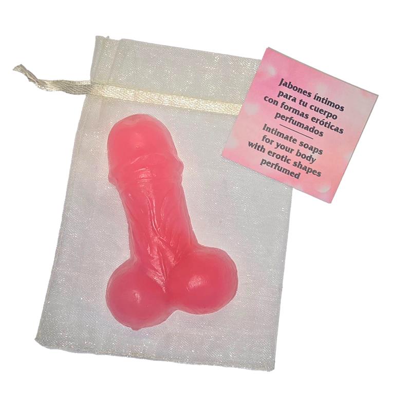 Jabon con Forma de Pene Rosa 25gr
