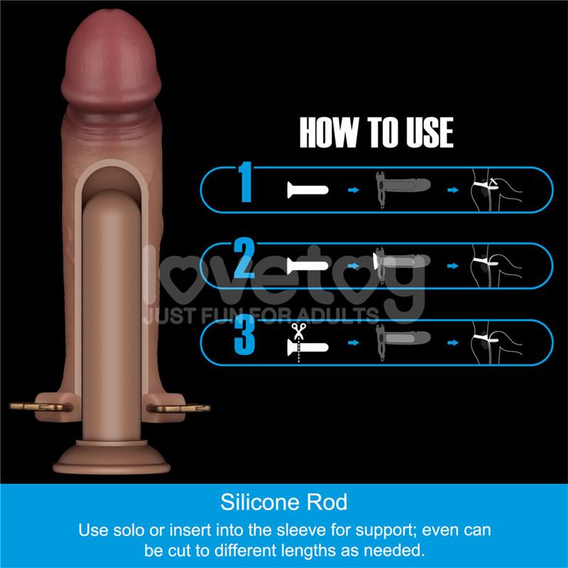 Ingen Arnes Ajustable con Dildo Hueco 9 Enhanced Set L XL 2XL