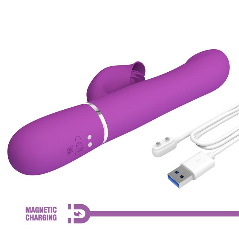 Zalin Vibrador con Bolas Rotatorias y Lengua