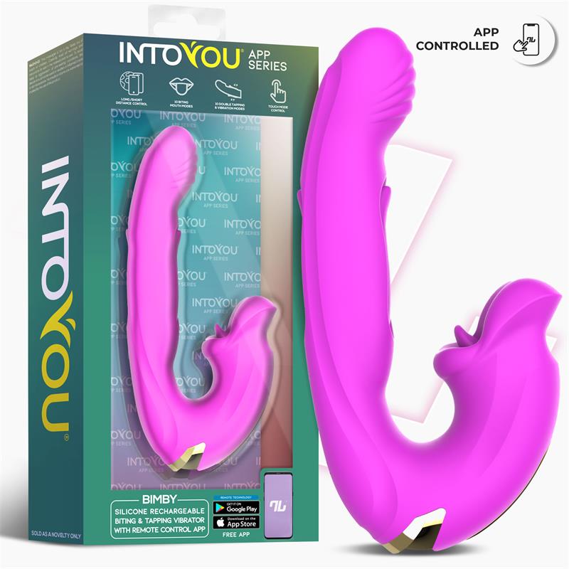 Bimby Vibrador con Mordisqueo y Lengua Doble Tapping con APP