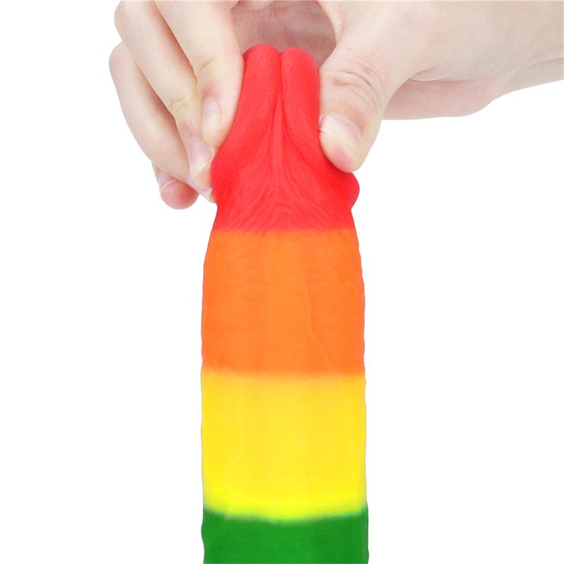 Dildo Prider 9 Silicona Liquida LGBT