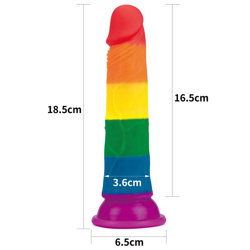 Dildo Prider 7 Silicona Liquida LGBT