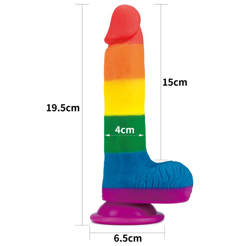 Dildo Prider 75 Silicona Liquida LGBT