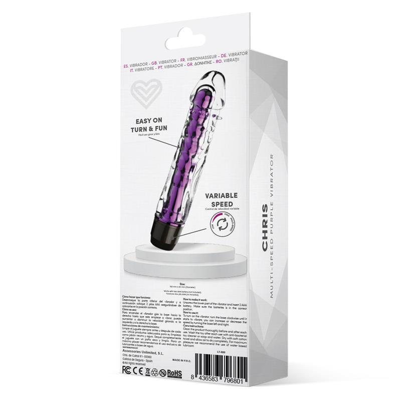 Chris Vibrador Multi Velocidad Purpura