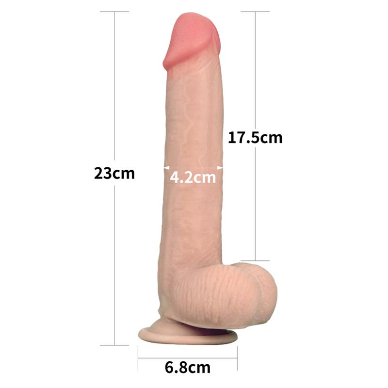 Dildo con Piel Retractil 9 Natural