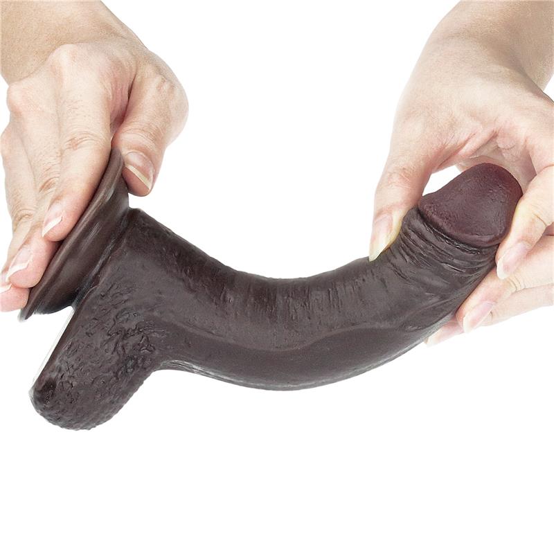 Dildo con Piel Retractil 7 Negro