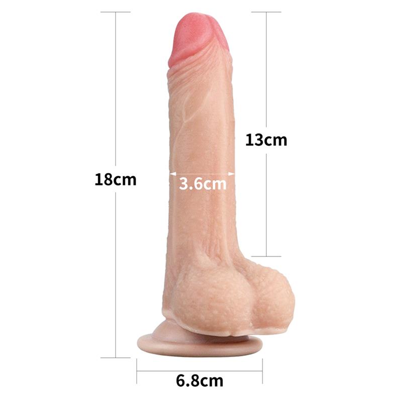 Dildo con Piel Retractil 7 Natural