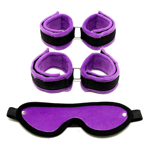 Set de Esposas para Manos y Pies Purpura