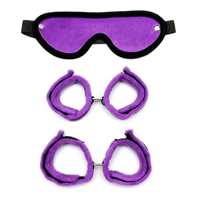 Set de Esposas para Manos y Pies Purpura