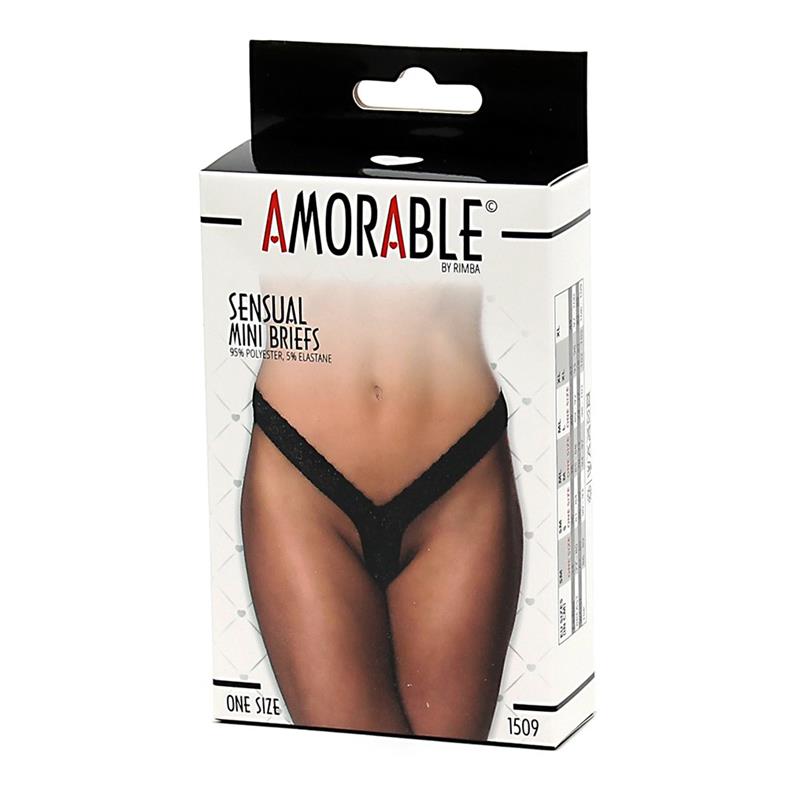 Tanga Negro Talla Unica