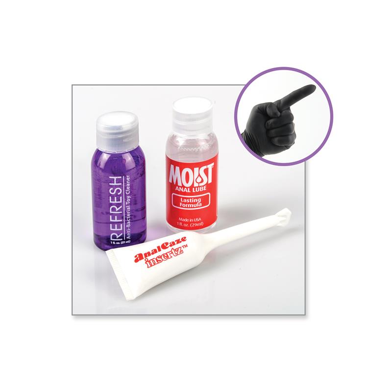 Anillo y Plug Anal con Vibracion Negro