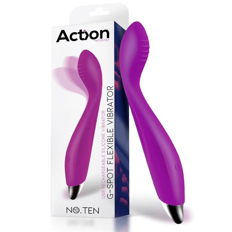 No Ten Vibrador Hiper Flexible Punto G USB Magnetico Silicona