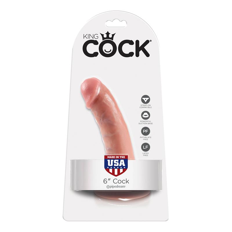 King Cock Pene de 6 Color Natural