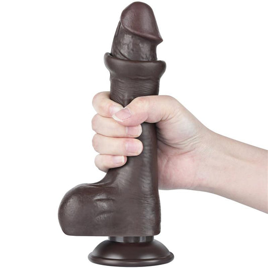 Dildo Dual Layer Piel Deslizante Retractil 8