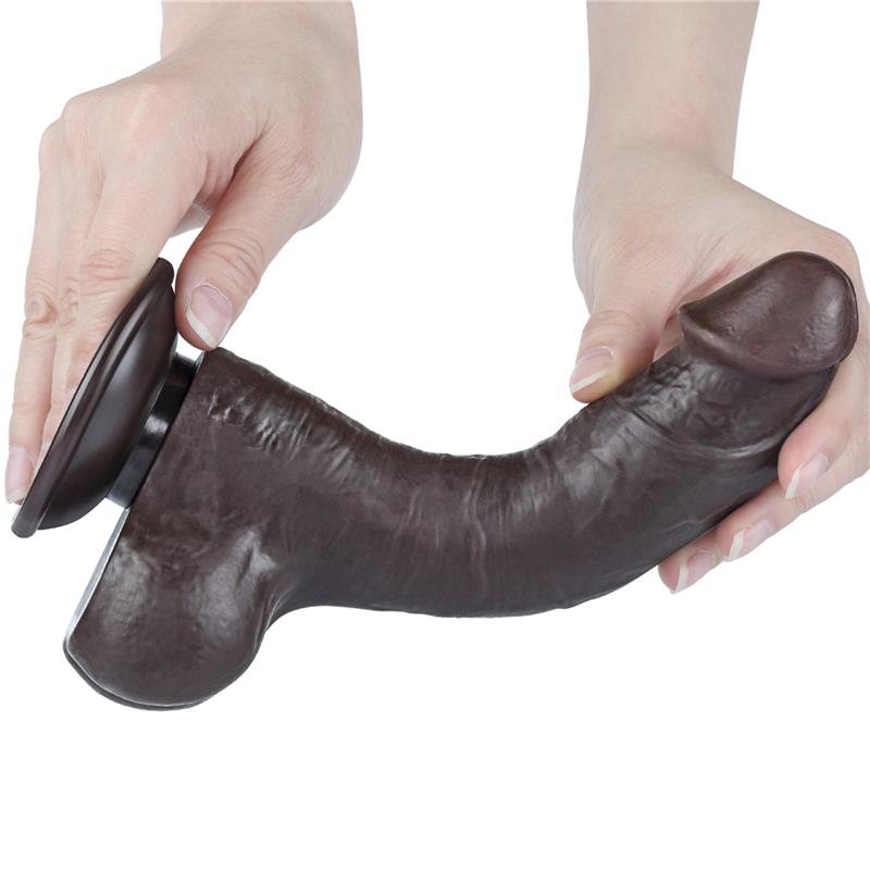 Dildo Dual Layer Piel Deslizante Retractil 8