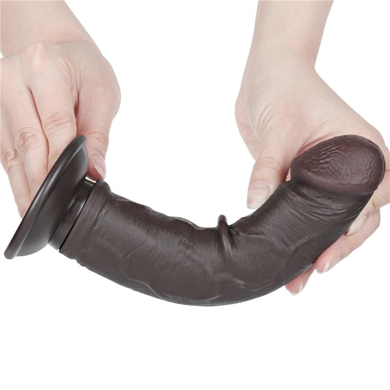 Dildo Dual Layer Piel Delizante Retractil 8