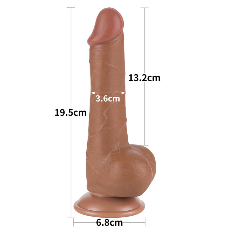 Dildo con Piel Retractil 75 Bronceado
