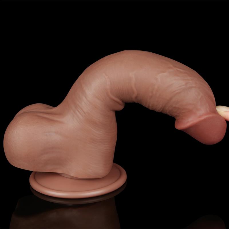 Dildo con Piel Retractil 8 Bronceado
