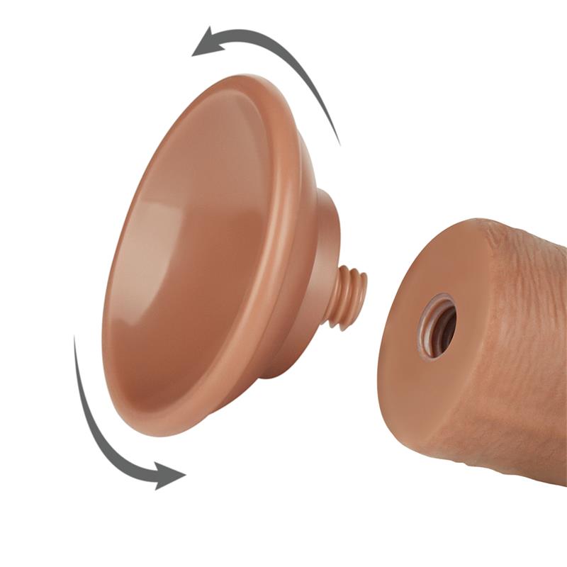 Dildo con Piel Retractil 8 Bronceado