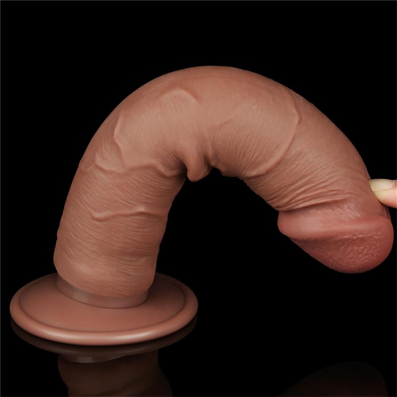 Dildo con Piel Retractil 8 Bronceado