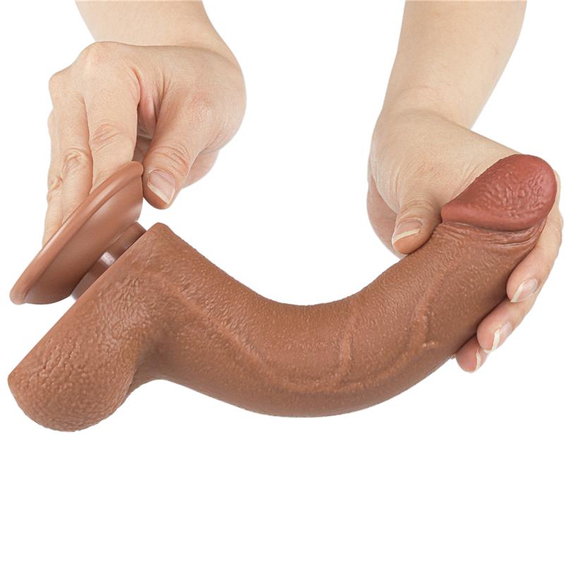 Dildo con Piel Retractil 85 Bronceado