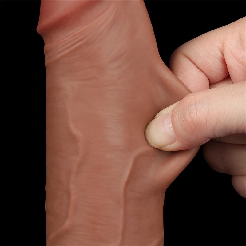 Dildo con Piel Retractil 85 Bronceado