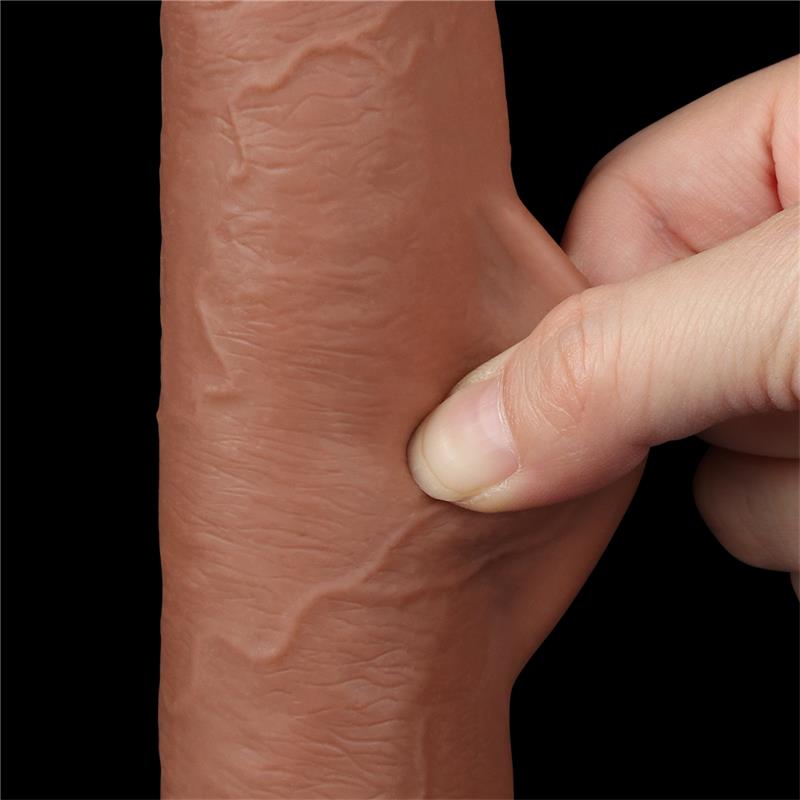 Dildo con Piel Retractil 9 Bronceado
