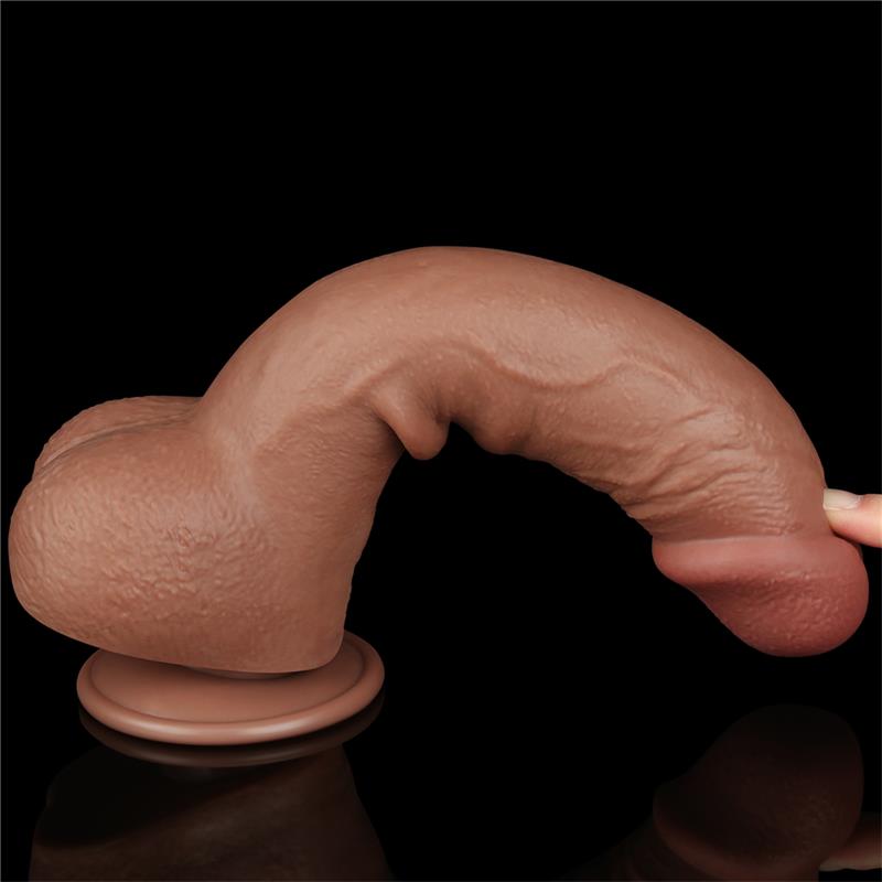 Dildo con Piel Retractil 95 Bronceado