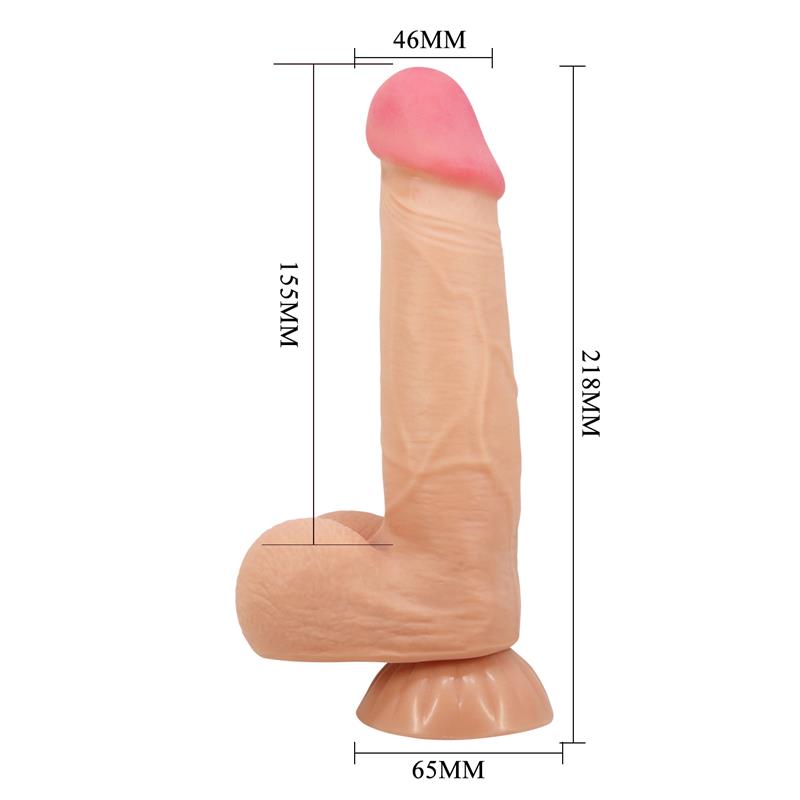 Dildo Realista Piel Deslizante Retractil 218 cm