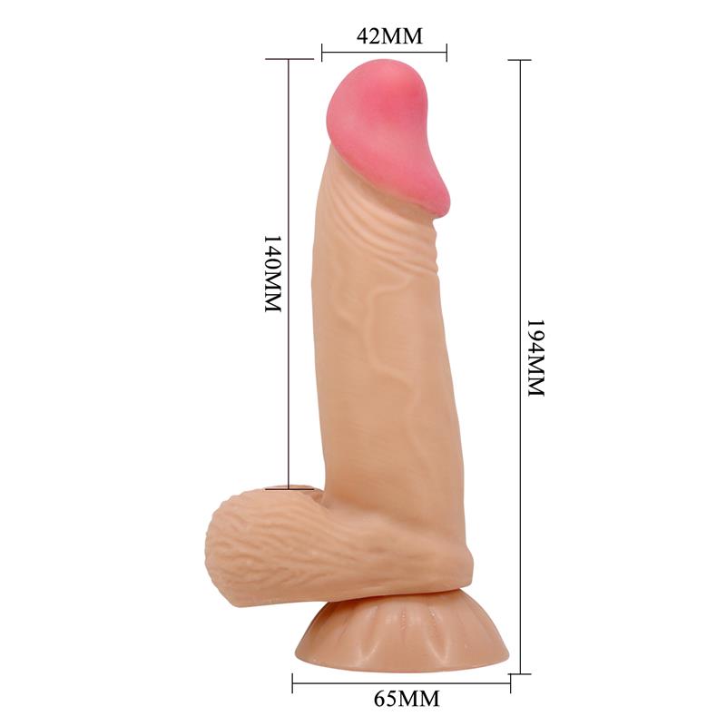 Dildo Realista con Piel Deslizante Retractil 194 cm