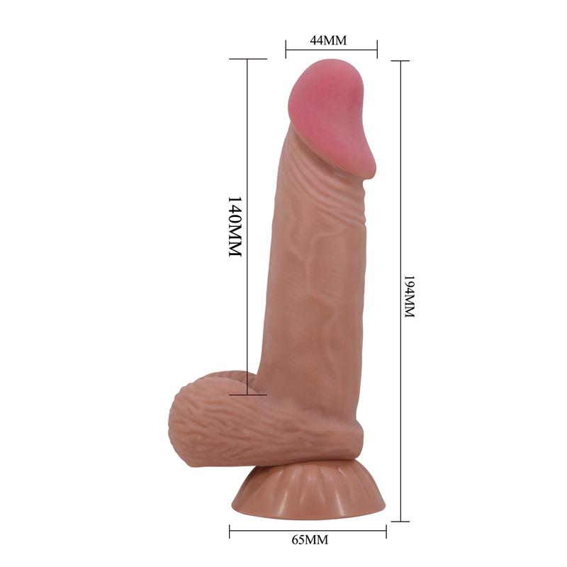 Dildo Realista con Piel Deslizante Retractil 194 cm