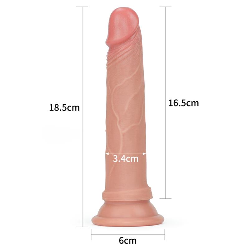 Dildo Nature 7 Silicona Liquida Natural