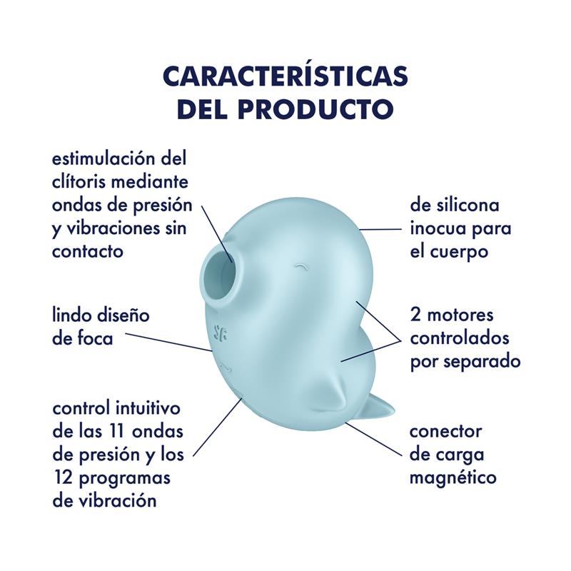 Sassy Seal Succionador de Clitoris con Vibracion