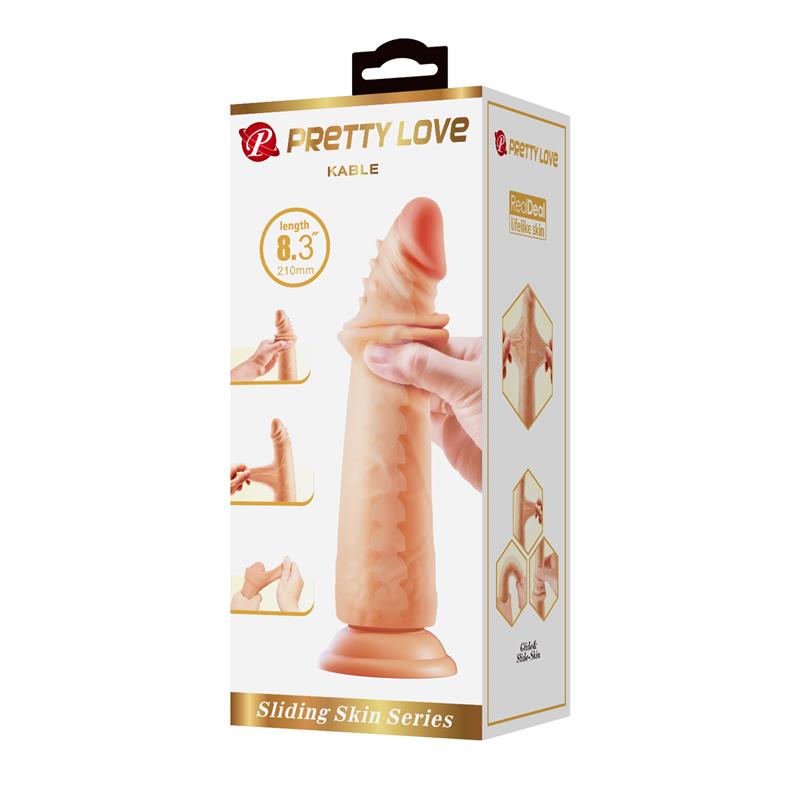 Kable Dildo con Piel Deslizante Retractil 83