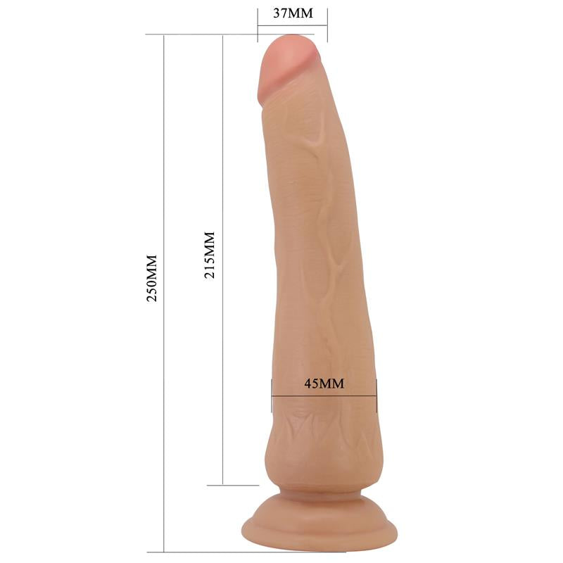 Dildo Realista con Piel Deslizante Retractil 25 cm