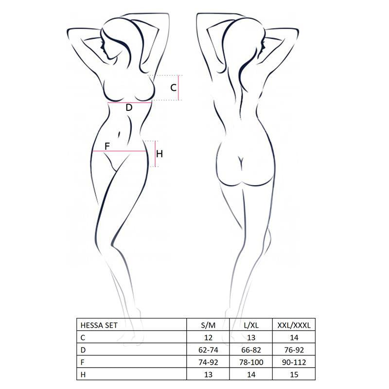 Hessa Set con Liguero Talla XL XXL