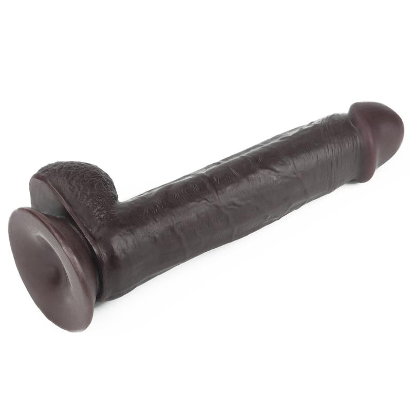 Dildo con Piel Retractil 9 Negro