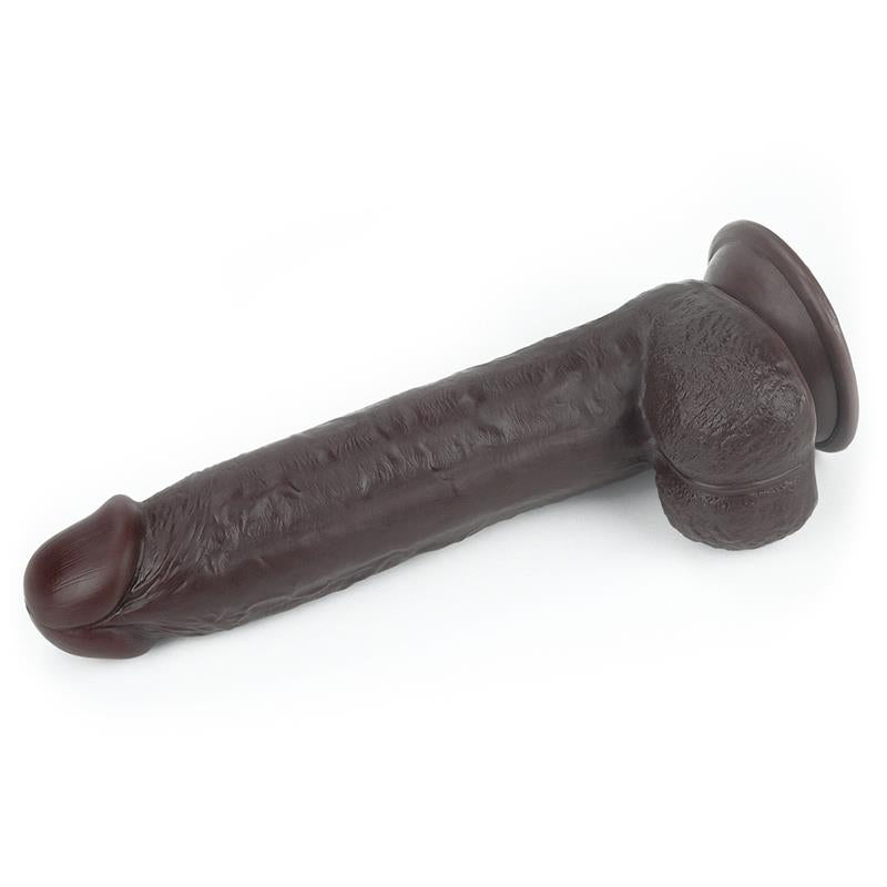 Dildo con Piel Retractil 9 Negro