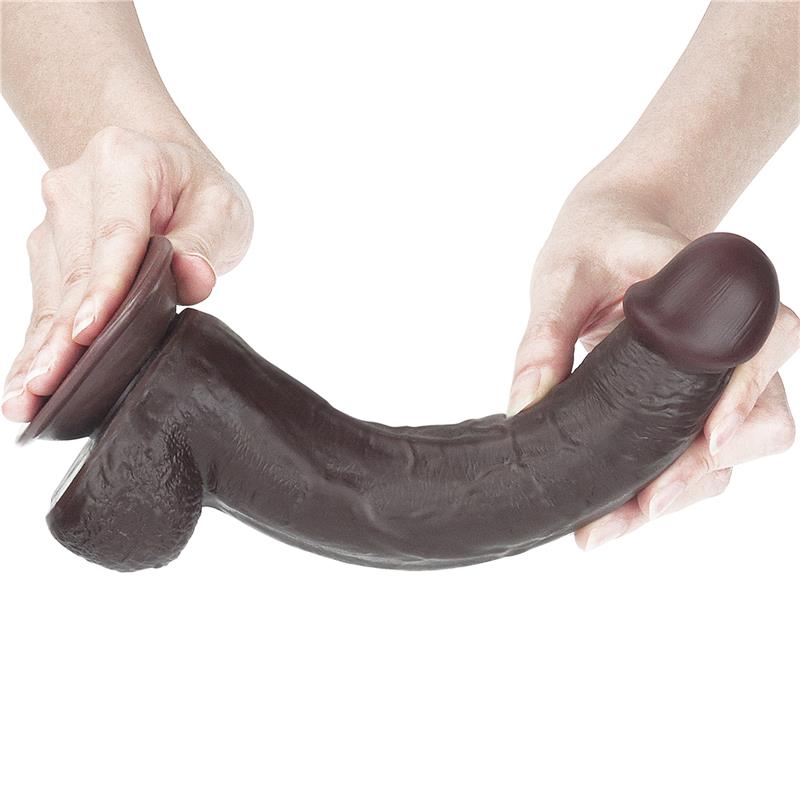 Dildo con Piel Retractil 9 Negro
