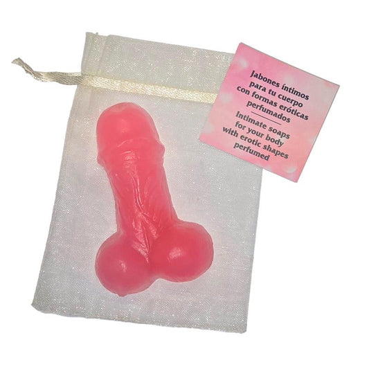 Jabon con Forma de Pene Rosa 25gr