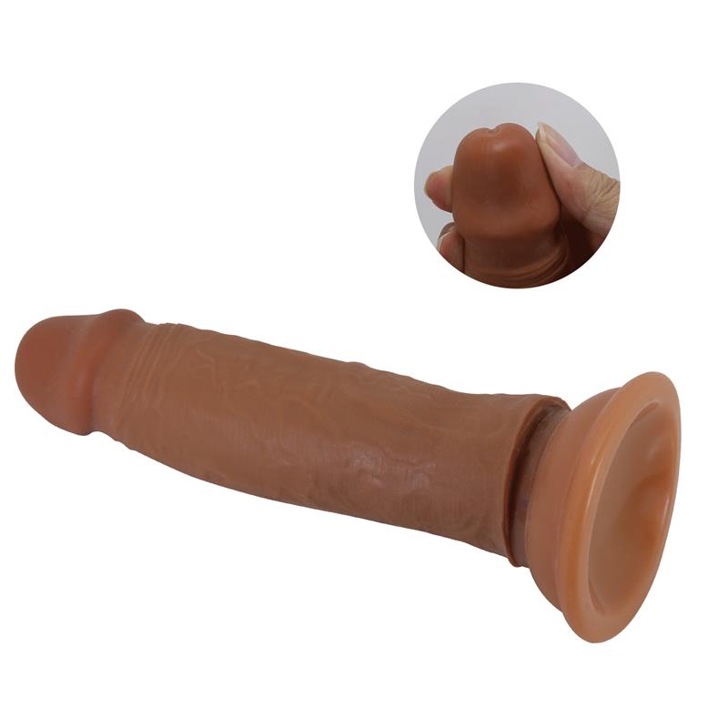Quentin Dildo con Piel Deslizante Retractil 184 cm