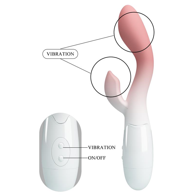 Brighty Vibrador Blanco y Rosa