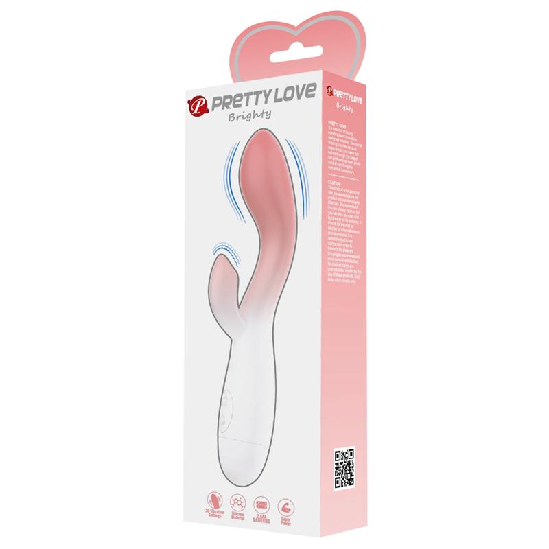 Brighty Vibrador Blanco y Rosa