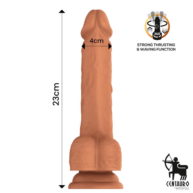 Quintus Dildo con Vibracion Thrusting y Waving 360º 9 23 cm