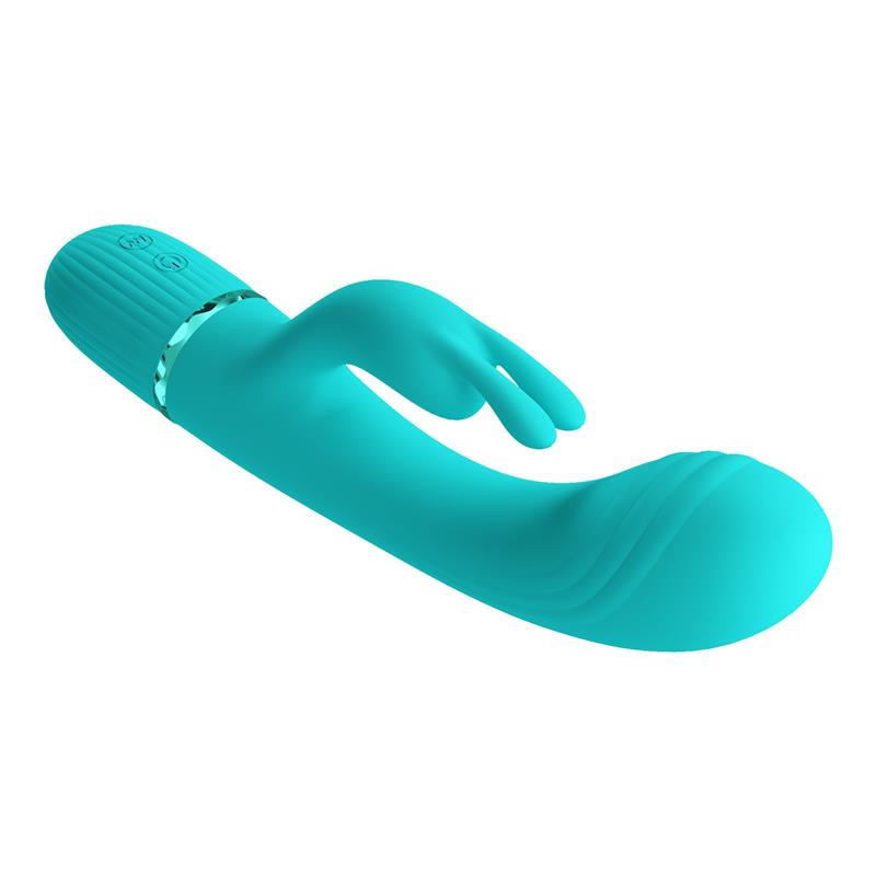 Scocco Vibrador con Rabbit Turquesa