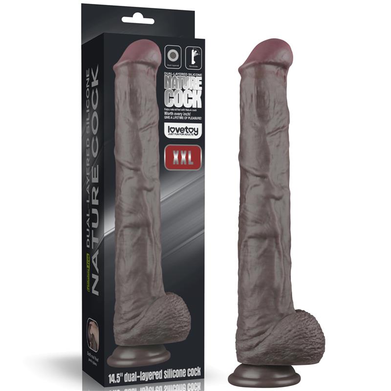 Dildo Dual Layered Articulable XXL 145