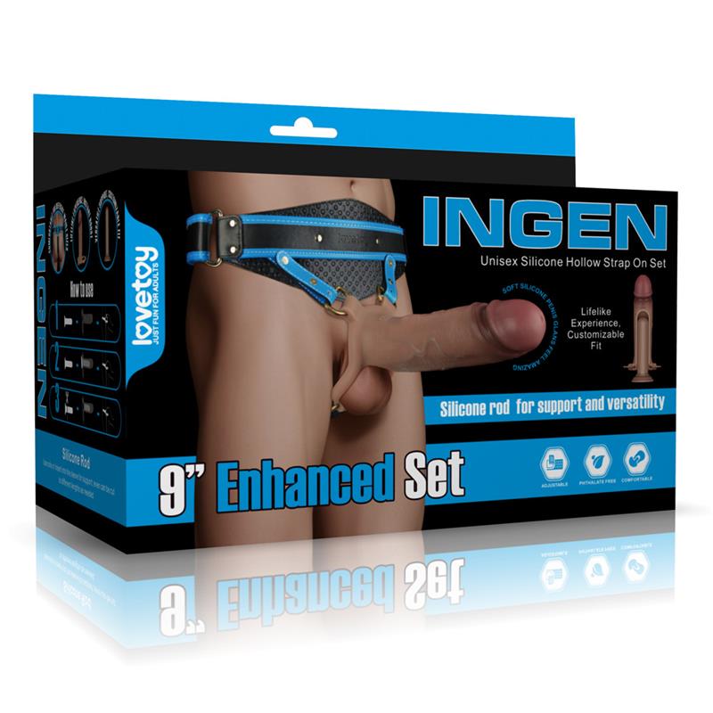 Ingen Arnes Ajustabe con Dildo Hueco 9 Enhanced Set XS S M