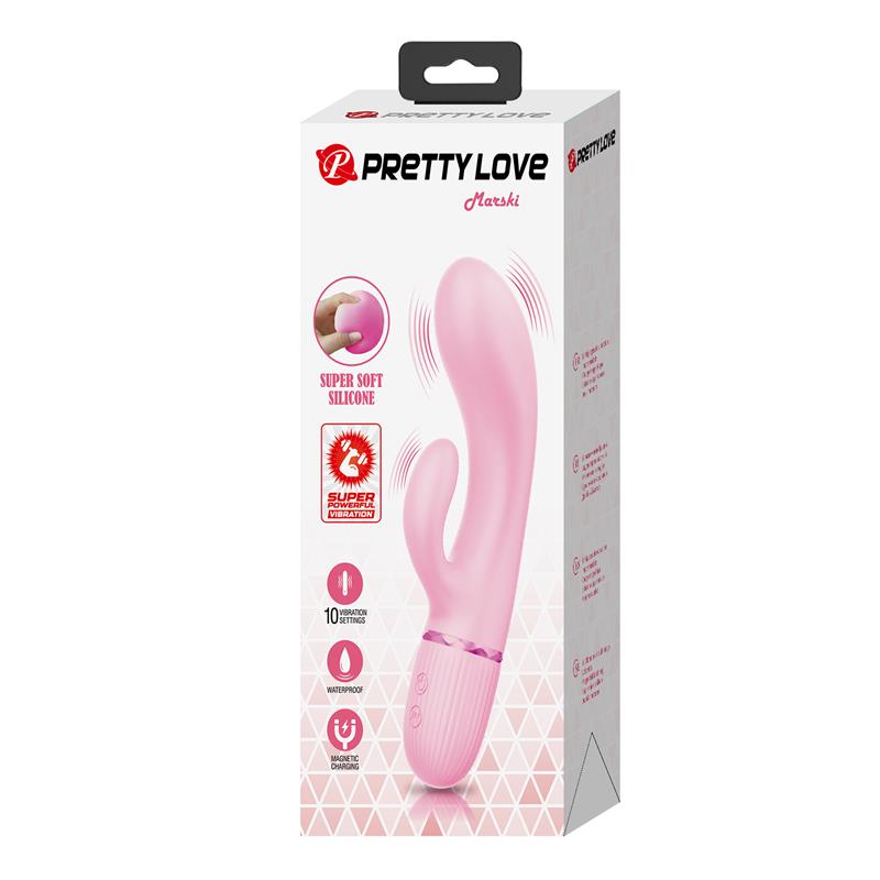 Marski Vibrador con Rabbit Punto G Rosa
