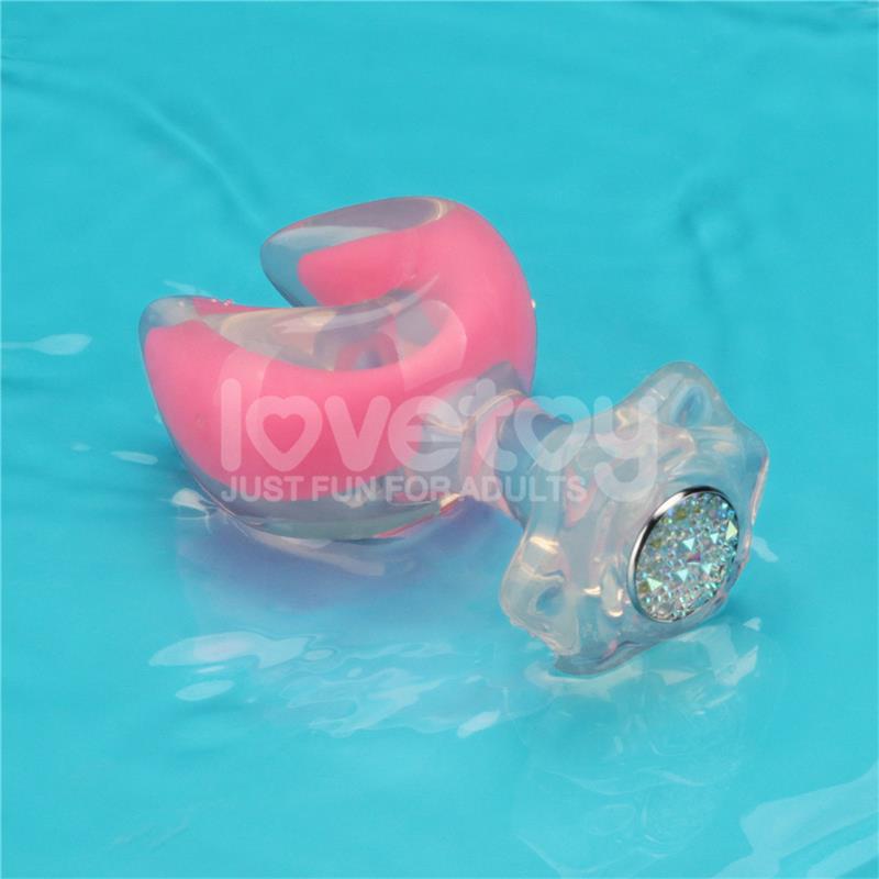 Gemoria Plug Anal Silicona Doble Punta Brilla en la Oscuridad